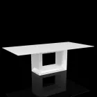 Table Outdoor 200x100 cm Vela de Vondom, en résine de polyéthylène Viadurini