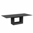 Table Outdoor 200x100 cm Vela de Vondom, en résine de polyéthylène Viadurini