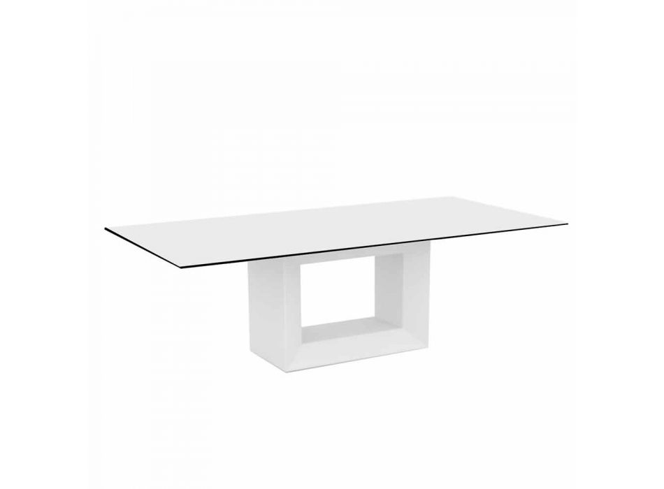 Table Outdoor 200x100 cm Vela de Vondom, en résine de polyéthylène Viadurini