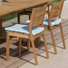 Table d'extérieur extensible avec chaises et fauteuils en teck - Marie Viadurini