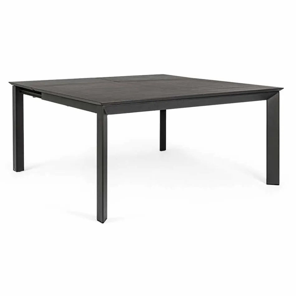 Table d'extérieur extensible jusqu'à 160 cm en aluminium Homemotion - Andries Viadurini