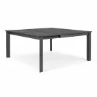 Table d'extérieur extensible jusqu'à 160 cm en aluminium Homemotion - Andries Viadurini
