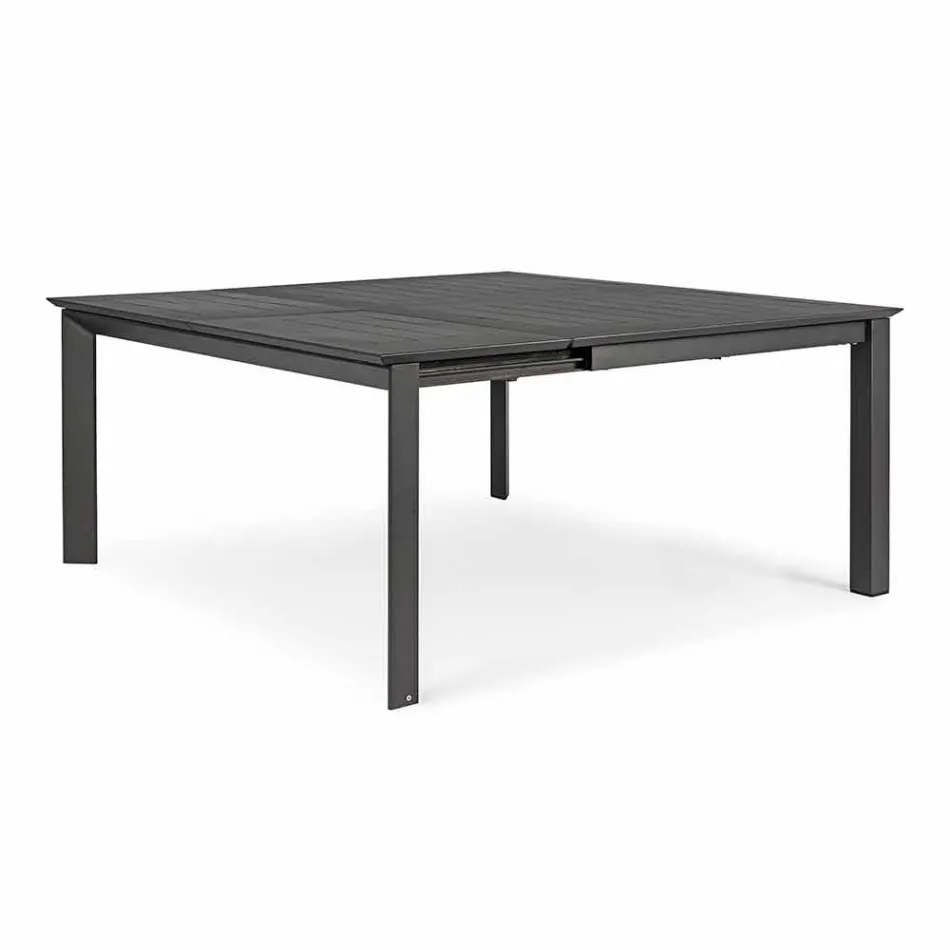 Table d'extérieur extensible jusqu'à 160 cm en aluminium Homemotion - Andries Viadurini