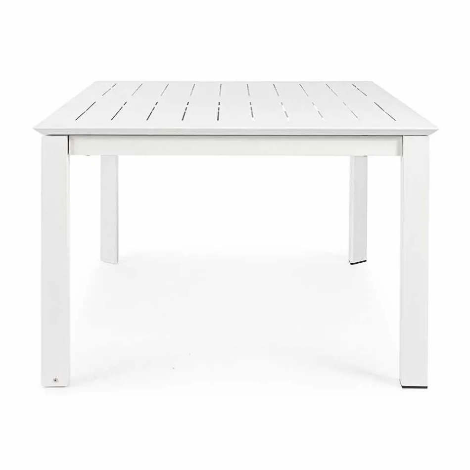 Table d'extérieur extensible jusqu'à 160 cm en aluminium Homemotion - Andries Viadurini