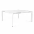 Table d'extérieur extensible jusqu'à 160 cm en aluminium Homemotion - Andries Viadurini