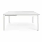 Table d'extérieur extensible jusqu'à 160 cm en aluminium Homemotion - Andries Viadurini