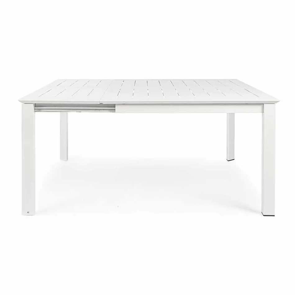 Table d'extérieur extensible jusqu'à 160 cm en aluminium Homemotion - Andries Viadurini