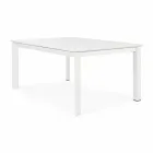 Table d'extérieur extensible jusqu'à 160 cm en aluminium Homemotion - Andries Viadurini