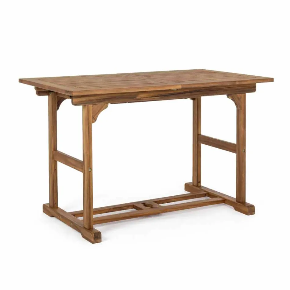 Table d'extérieur extensible jusqu'à 160 cm en bois d'acacia - Nuage Viadurini