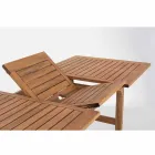 Table d'extérieur extensible jusqu'à 160 cm en bois d'acacia - Nuage Viadurini
