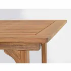 Table d'extérieur extensible jusqu'à 160 cm en bois d'acacia - Nuage Viadurini