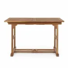 Table d'extérieur extensible jusqu'à 160 cm en bois d'acacia - Nuage Viadurini