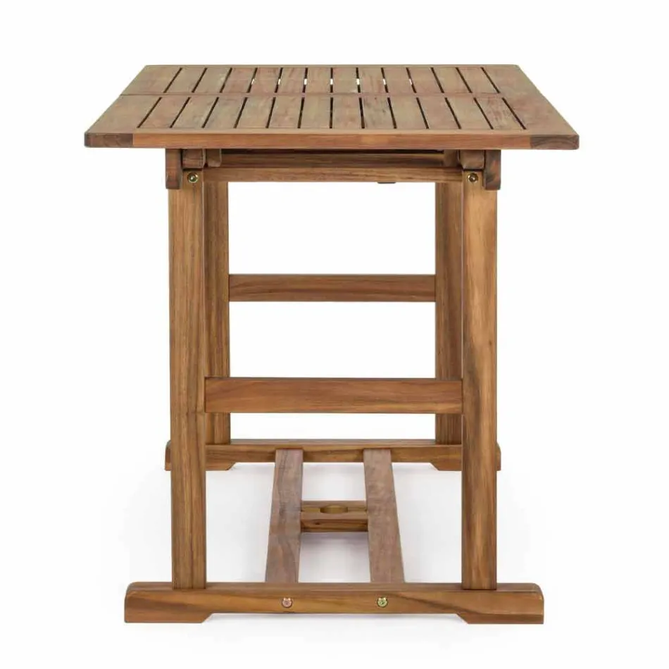 Table d'extérieur extensible jusqu'à 160 cm en bois d'acacia - Nuage Viadurini