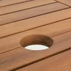 Table d'extérieur extensible jusqu'à 160 cm en bois d'acacia - Nuage Viadurini