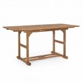 Table d'extérieur extensible jusqu'à 160 cm en bois d'acacia - Nuage