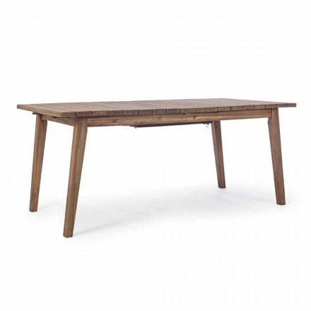 Table d'extérieur extensible jusqu'à 240 cm en bois d'acacia - Howard Viadurini