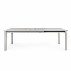 Table d'extérieur extensible en aluminium Design moderne Homemotion - Casper Viadurini