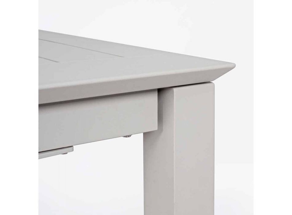 Table d'extérieur extensible en aluminium Design moderne Homemotion - Casper Viadurini
