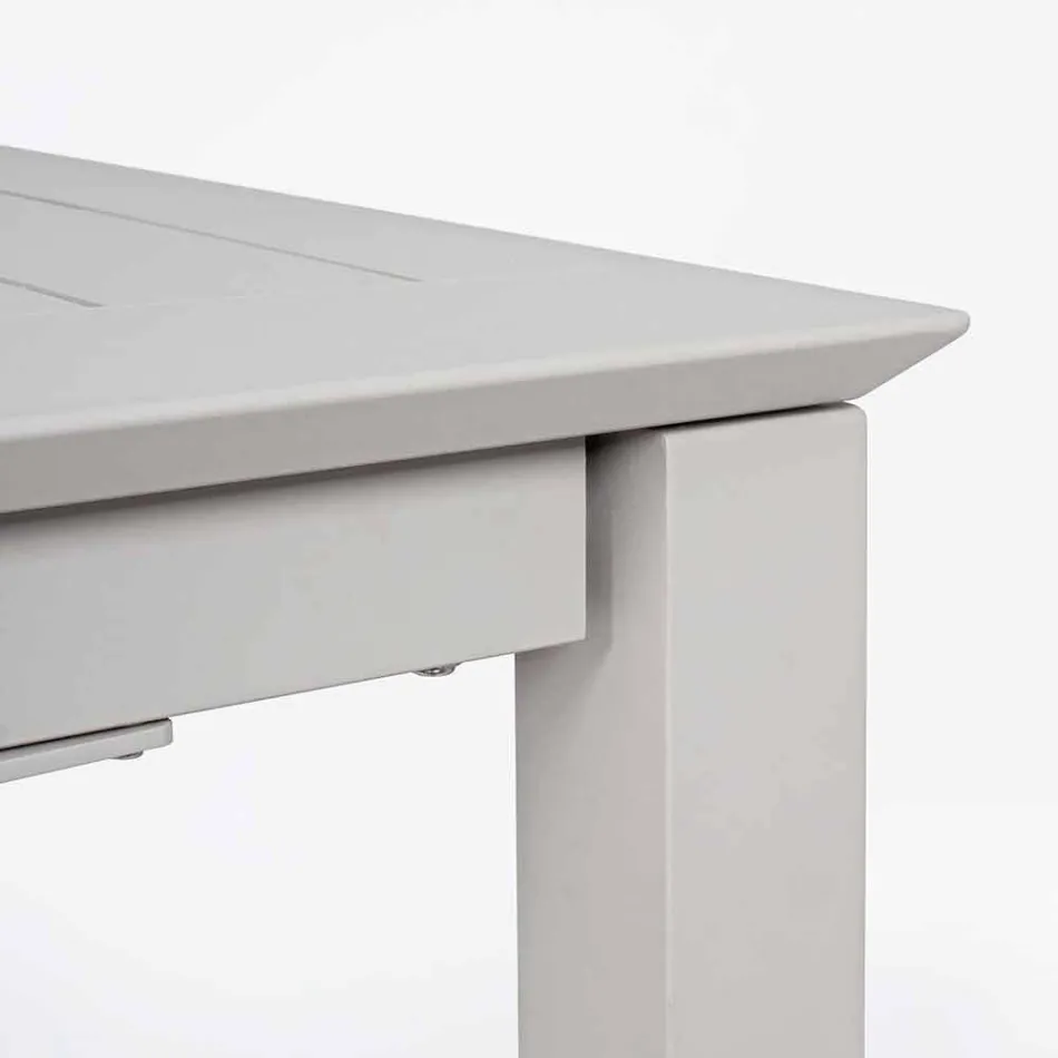 Table d'extérieur extensible en aluminium Design moderne Homemotion - Casper Viadurini