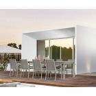Table d'extérieur extensible en aluminium Design moderne Homemotion - Casper Viadurini
