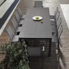 Table d'extérieur extensible en aluminium Design moderne Homemotion - Casper Viadurini