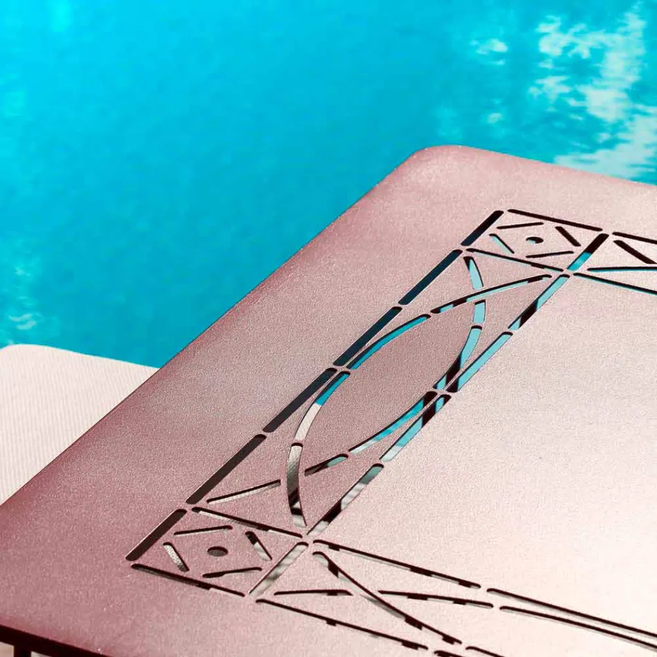 Table d'extérieur Artisan en fer peint Made in Italy - Zagato Viadurini