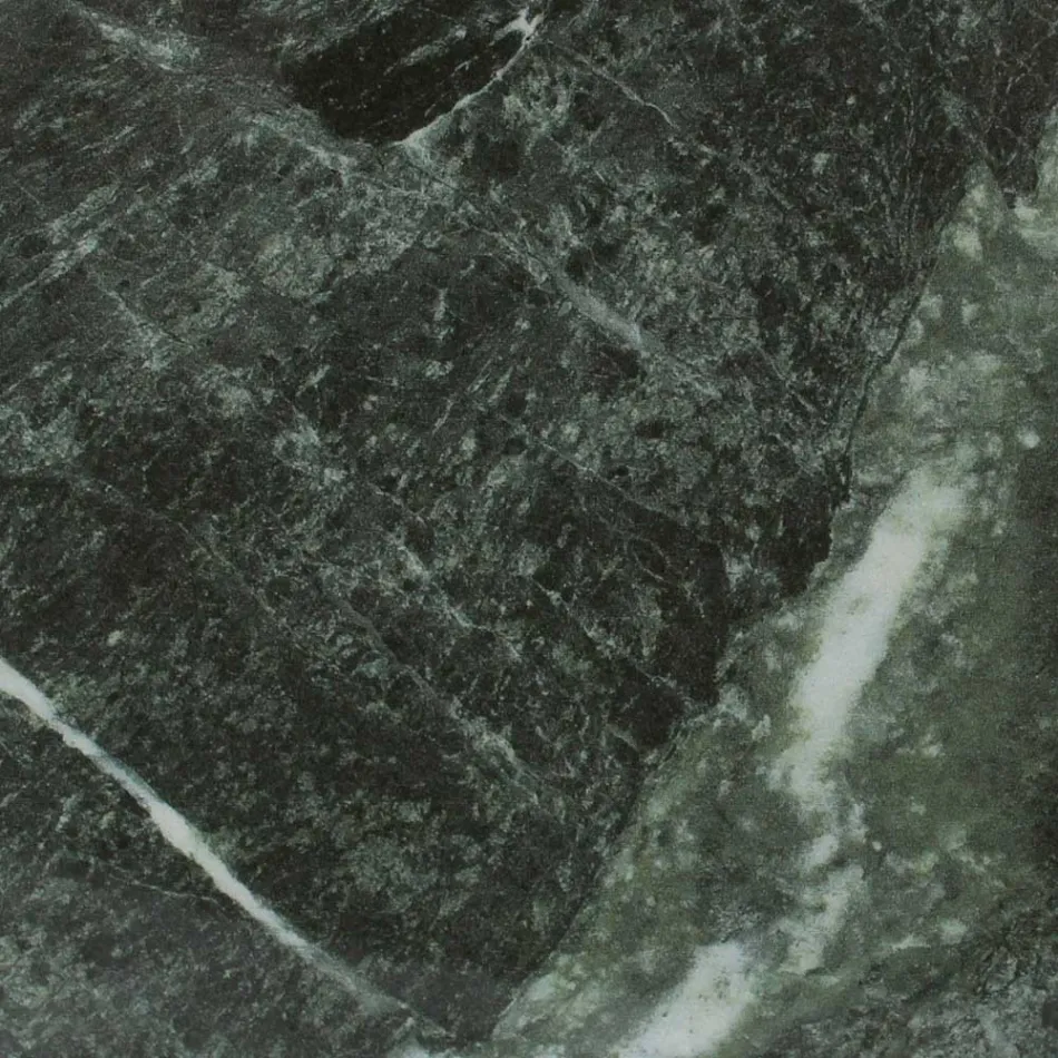 Table d'extérieur avec base en bois et plateau en céramique verte France - Infinity Viadurini