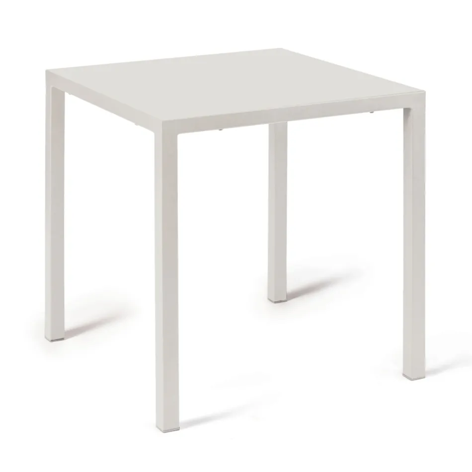 Table d'extérieur avec structure en acier galvanisé Made in Italy - Azul Viadurini