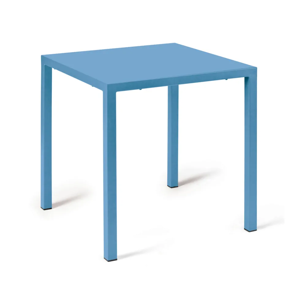 Table d'extérieur avec structure en acier galvanisé Made in Italy - Azul Viadurini