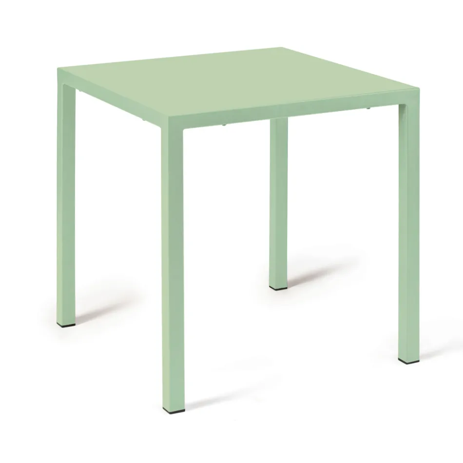 Table d'extérieur avec structure en acier galvanisé Made in Italy - Azul Viadurini