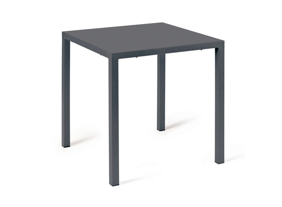 Table d'extérieur avec structure en acier galvanisé Made in Italy - Azul Viadurini