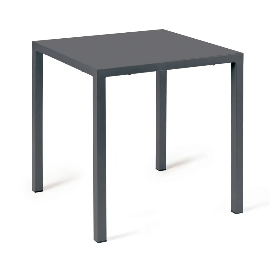 Table d'extérieur avec structure en acier galvanisé Made in Italy - Azul Viadurini