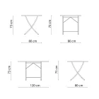 Table d'extérieur en acier galvanisé Made in Italy - Blair Viadurini