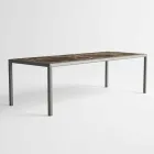 Table d'extérieur en aluminium au design moderne pour jardin - Mississippi2 Viadurini