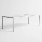 Table d'extérieur en aluminium au design moderne pour jardin - Mississippi2 Viadurini