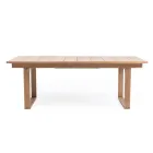 Table d'extérieur en bois de teck extensible jusqu'à 270 cm - Marie Viadurini