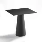 Table d'extérieur moderne en Hpl et polyéthylène mat fabriquée en Italie - Forlina Viadurini