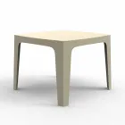 Table d'extérieur carrée pleine de Vondom en polypropylène, design Viadurini