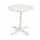 Table ronde d'extérieur diamètre 75 cm en aluminium beige - Brisea Viadurini