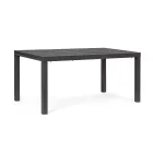 Table de jardin extensible jusqu'à 240 cm en aluminium blanc ou taupe - Franz Viadurini