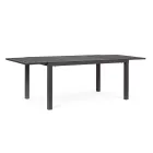 Table de jardin extensible jusqu'à 240 cm en aluminium blanc ou taupe - Franz Viadurini