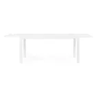 Table de jardin extensible jusqu'à 240 cm en aluminium blanc ou taupe - Franz Viadurini