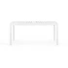 Table de jardin extensible jusqu'à 240 cm en aluminium blanc ou taupe - Franz Viadurini