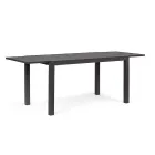 Table de jardin extensible jusqu'à 240 cm en aluminium blanc ou taupe - Franz Viadurini