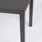 Table de jardin extensible jusqu'à 240 cm en aluminium blanc ou taupe - Franz Viadurini