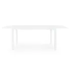 Table de jardin extensible jusqu'à 240 cm en aluminium blanc ou taupe - Franz Viadurini