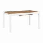 Table de jardin extensible en aluminium blanc Homemotion moderne - Sciullo Viadurini