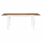 Table de jardin extensible en aluminium blanc Homemotion moderne - Sciullo Viadurini