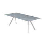 Base de table de jardin en acier galvanisé avec plateau en HPL Made in Italy - Brienne Viadurini