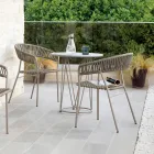 Table de jardin en acier de différentes tailles fabriquée en Italie - Brienne Viadurini